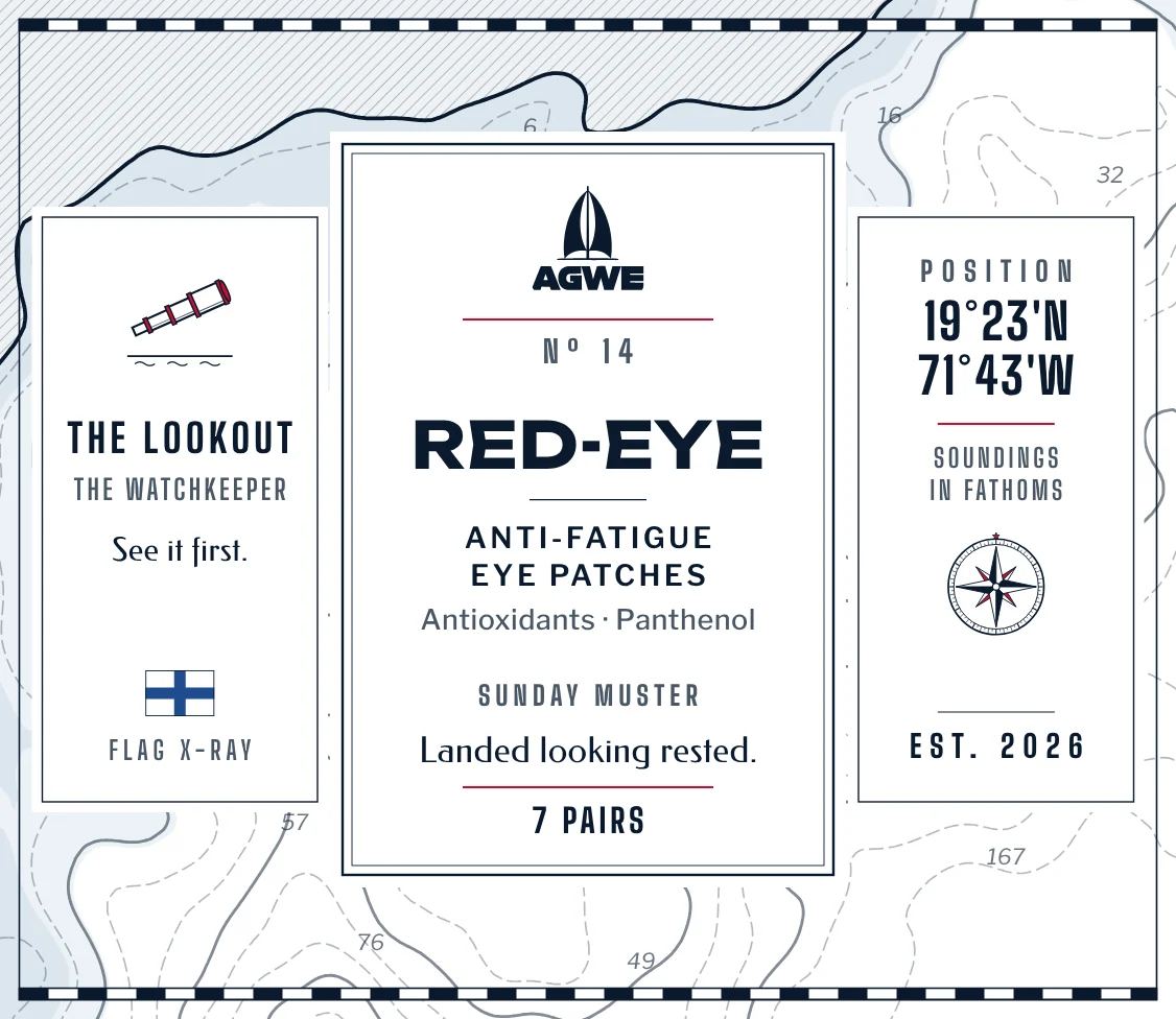 The full RED-EYE label, unrolled