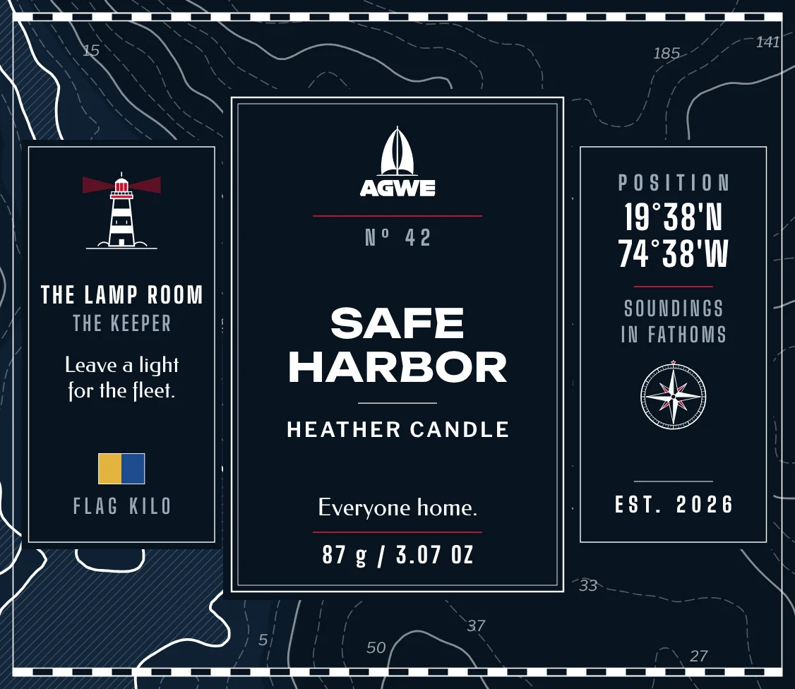 The full SAFE HARBOR label, unrolled
