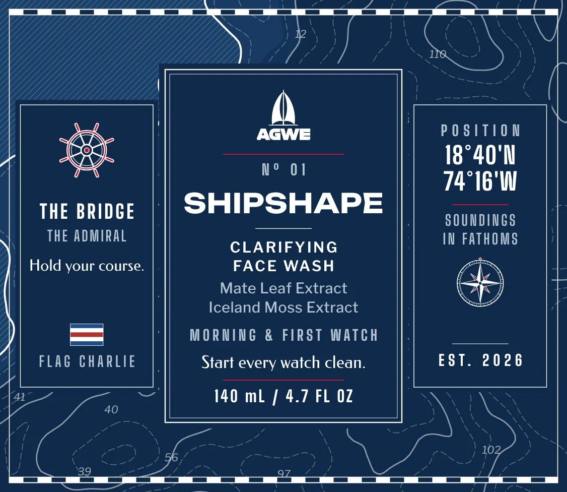 The full SHIPSHAPE label, unrolled