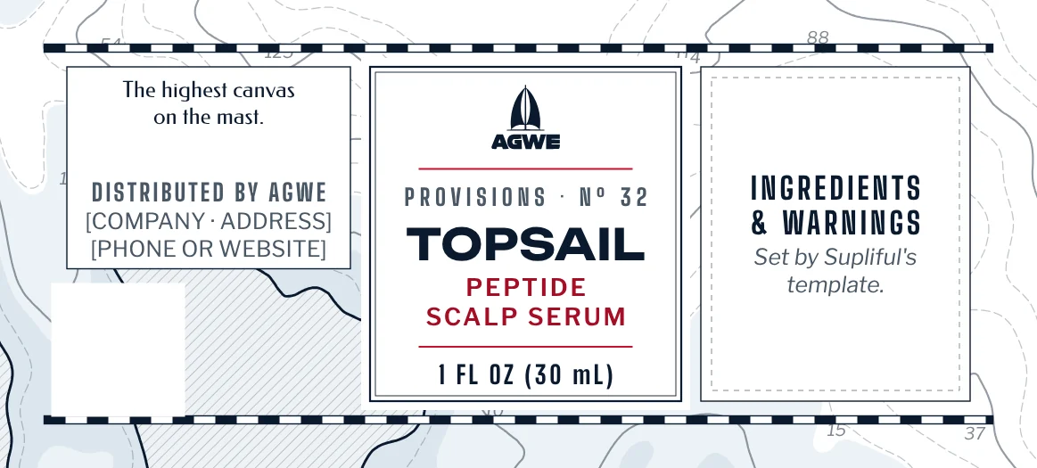The full TOPSAIL label, unrolled